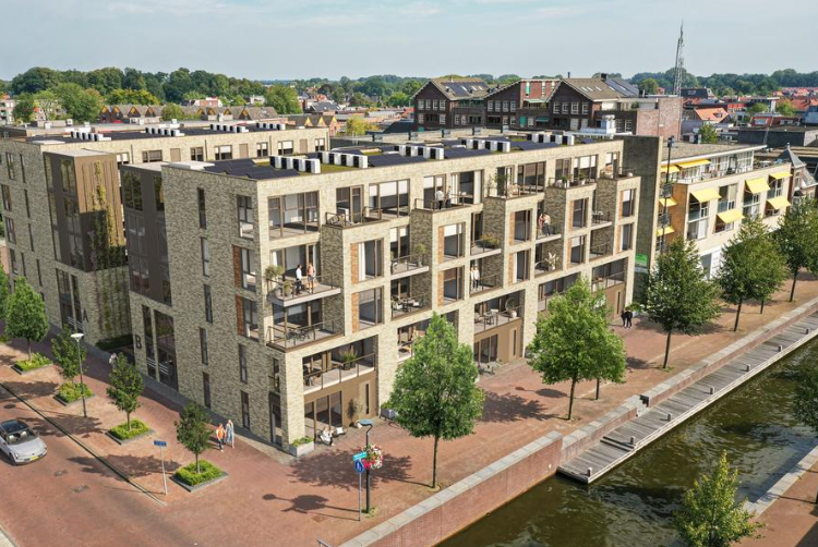 Zo komen de nieuwe appartementen in Drachten eruit te zien. Illustratie: gemeente Smallingerland Zo komen de nieuwe appartementen in Drachten eruit te zien. Illustratie: gemeente Smallingerland